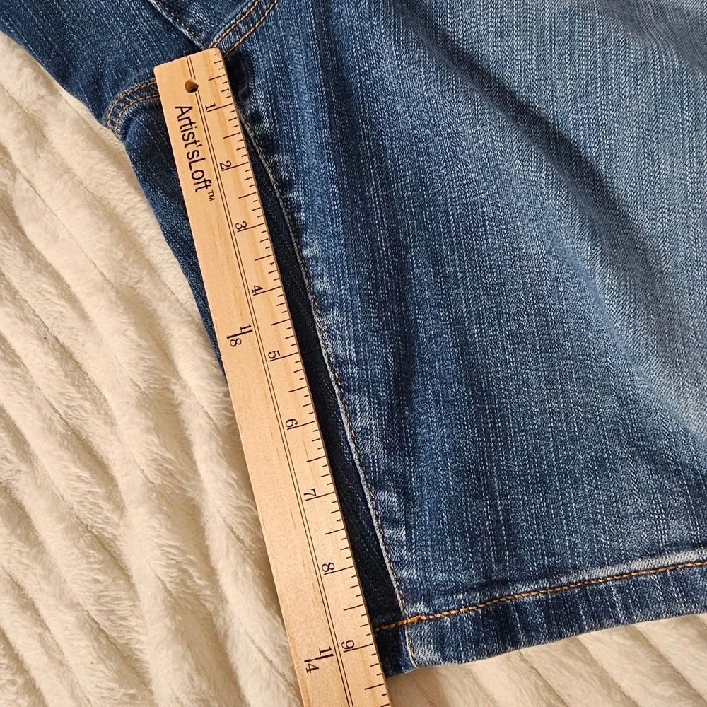 Torrid Womens Vintage Stretch High Rise Bermuda Denim Shorts 20 Blue Casual